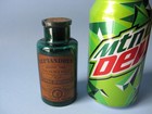 Antique Cork Top Medicine  Parke Davis  Teal