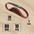 1 X 30 Inch Sanding Belts  80 Grit Aluminum Oxide Belt Sander Sanding Belt Fo   