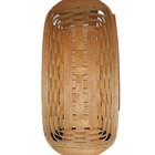 Longaberger 2002  Warm Brown Basket  16  L X 7 1 2  W 3 1 2   Deep