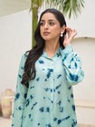 Tie Dye Green Muslin Co-ord Set For Women Casual Ethnic Wear   Daily Wear Dress
