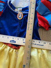 Disney Store Snow White Costume Dress Girls Size 4 Xs Princess Jewel Brooch