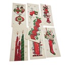 Vintage Mid Century Holiday Christmas Cards X-mas Mcm 50s 60s Textured Snow G
