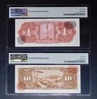 1967 Banco De Mexico  1    10 Peso Pmg 58 64epq