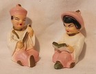Vintage 1950s Chalkware Figurines Mid Century Boy Girl Pair  4    Statue Couple