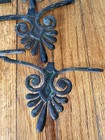 Cast Iron Ornate Art Nouveau Style Design Set 11 Vintage