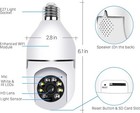 Wireless Security 360   1080p Ip E27 Light Bulb Camera Wi-fi Ir Night Smart Home 