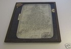 Glass Magic Lantern Slide Map Of England And Wales C1900
