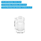 Patikil 5mm Led Lamp Socket  10 Pack Light Emitting Diode Holder 5mm  Clear