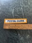 Us Mail Patch Embroidered Rare Vtg Sew On 70s 80s Tab Postal Clerk Usps Obsolete