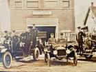 Rppc Boulder Colorado Fire Dept  Station   2 Crew Posing 1920s  Original 
