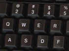 English Us Keyboard Sticker Black Background