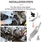 91031 Stretch Belt Installation Engine Tool  Compatible With Subaru Black