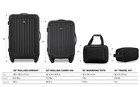 Travelers Club Midtown Hardside 4-piece Luggage Travel Set  Black