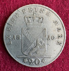 Baden-durlach  20 Kreuzer 1810 very Rare rr grand Duke Carl Fr  3497