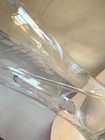 Vintage Wheat Etched Glass Martini Cocktail Pitcher - Glass Stir Swizzle Stick