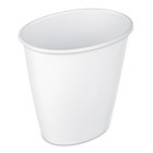 Small Bathroom Trash Can  1 5 Gallon Plastic Garbage Bucket Bin  White  4 Pack