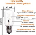 Microwave Light Bulbs Under Hood 8206232a 40w 125v 40 Watts  Warm White 2700k 