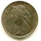 Uk Half Penny 1887 Km-754 Pretty Hg Beauty   Lotsep2995