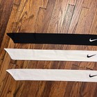 Nike Dri-fit Tennis Headband Head Tie One Size White Black Us Open Lot Of 3