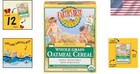 Easily Digestible Organic Baby Cereal - Whole Grain Oatmeal 8 Oz X 12 Boxes