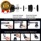 2pcs 360 Degree Swivel Faucet Aerator Deluxe Water Saving Bubbler Sprayer Filter