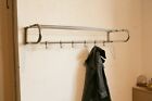 True Vintage Steel Tube Wall Coat Rack Bauhaus Coat Rack Hat Shelf 101 Cm Wide