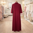 Vintage Vanity Fair Lounge Dress Robe Burgundy 70s Hostess Gown Deadstock Nwt