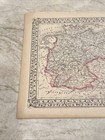 Antique C  1871 Prussia   German States Germany Augustus Mitchell Map 12 5x15 25