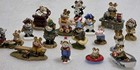 Lot 16 Wee Forest Folk Petersen  Handcrafted Miniature Mouse Figurines 1979-1999