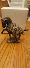 Vintage Tang Dynasty Horse Statue Figurine - Japan - Cast Iron Bronze  Patina