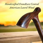 Wooden Walking Cane     Handcrafted In Central America  Luxury Laurel Wood