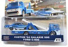 Hot Wheels Team Transport Custom  64 Galaxie 500 Ford C 800  15  Blue white