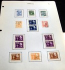 Ex Old Time Collection 120 Vintage Yugoslavia Postage Stamps Hinged On Pages