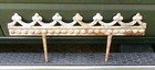 Antique Architectural Set Of 4 Iron Flower Garden Yard Art Border Fence W Spikes