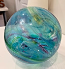 Lincoln City Glass Center Lcgc Oregon Art Glass Float 9  Signed 2013 Large