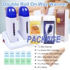 Us Roll On Depilatory Wax Heater Cartridge Warmer Hair Removal Waxing Tool Kit