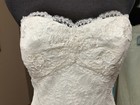 Bridal Dress Ivory Lace Sheath Watters Empire Waist Size 10 Nwt Free Veil   Bag