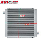 Mobile Hydraulic Oil Cooler 0-120gpm  90hp For Industrial Cooling System Silver 