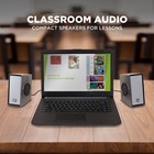 Gogroove Computer Speakers For Desktop Pc  Usb Powered Plug And Play 3 5mm Aux