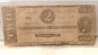 Confederate States America 2 Dollar Note Currency 1863 Paper Money 6 Rarity