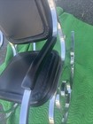 Vintage Hollywood Regency Rocking Chair Rocker Floating Chrome Mid Century Italy