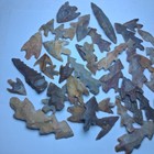 Random 10 Pc Lot Flint Arrowhead Ohio Collection Project Spear Point Knife Blade