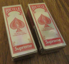  2  Supreme Bicycle Holographic Slice Playing Cards Deck Fw23 Brand New Sealed