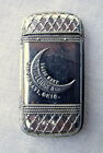 Fine Antique Pre-prohibition 3-d Whiskey Advertising Match Safe   Pre 1911