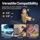 1 4hp 3 5cfm Single Stage Hvac Air Vacuum Pump For R32 R1234yf R134a R22 R410a