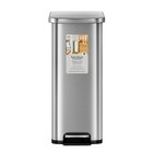 7 9 Gallon Slim Trash Can  Stainless Steel Kitchen Step Trash Can