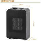Electric Space Heater Portable Indoor Small Radiator W thermostat Fast Heating