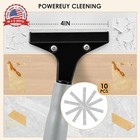 Heavy-duty Floor Scraper 4-inch Razor Blade 51-inch Handle 10 Extra Blades For W