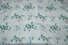 Vtg Jc Penney Florals Queen Sheet Set 4 Pc Teal White Pink Green Cotton Blend Vg