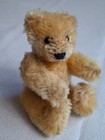 Rare Vintage 1950s Miniature Steiff Teddy Bear Beige Mohair Germany Nice